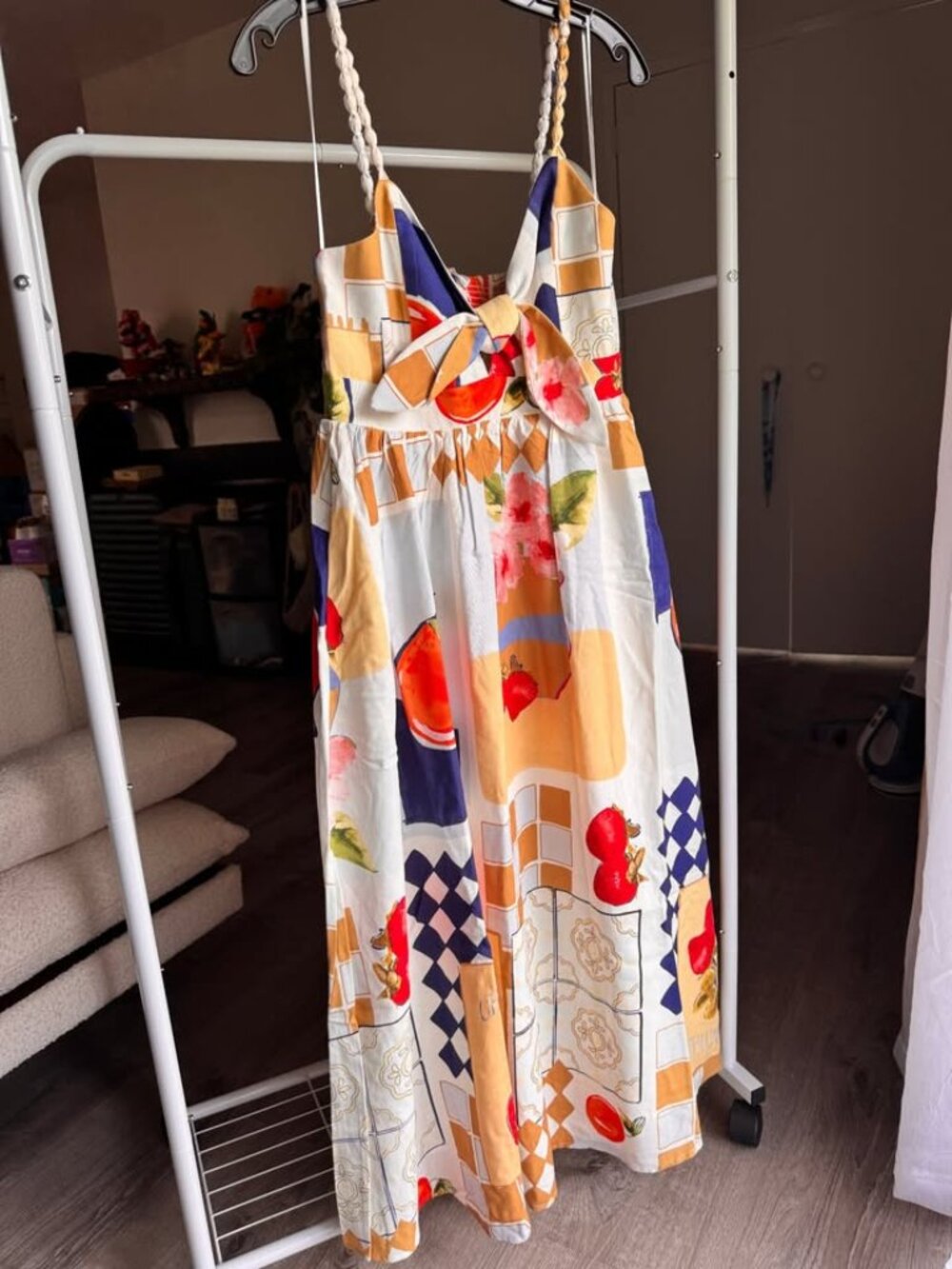LINEN BLEND NWT Caroline Constas Maxi Dress (RETAIL $595)